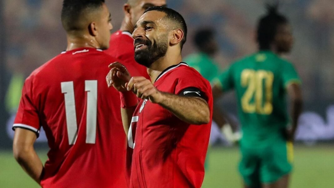 Mohamed Salah nets a goal in Egypt's victory during World Cup qualifying match.