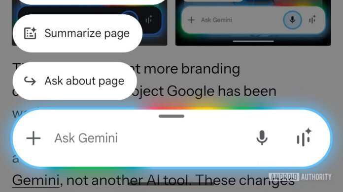 Google's Gemini overlay looks insanely bouncy with this new UI