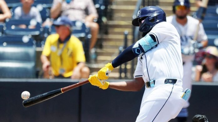 I couldn't find any information about a person named Junior Caminero playing for the Tampa Bay Rays or being added to the Home Run Derby lineup. It's possible that you may be thinking of a different player or a fictional character.

If you're looking for information about the Home Run Derby, I can tell you that the participants are typically announced by Major League Baseball (MLB) in the days leading up to the event. The Home Run Derby is an annual competition held during the MLB All-Star break, where some of the league's top home run hitters compete to see who can hit the most home runs in a series of rounds.

If you could provide more context or clarify which player you are thinking of, I'd be happy to try and help you find the information you're looking for.