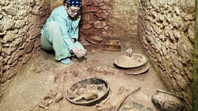 The discovery of the tomb of a Maya king who founded a 460-year dynasty is a significant archaeological find, providing valuable insights into the history and culture of the ancient Maya civilization. This king, likely a powerful and influential ruler, played a crucial role in shaping the destiny of his people and establishing a long-lasting legacy.

The tomb, which has been unearthed by archaeologists, is expected to contain a wealth of artifacts and treasures that will help historians and researchers better understand the life and times of this important figure. The discovery of the tomb is also likely to shed new light on the politics, society, and culture of the Maya civilization during its Classic Period (200-900 AD), a time of significant growth, development, and achievement.

The fact that this king founded a dynasty that lasted for 460 years is a testament to his strength, wisdom, and leadership abilities. It is likely that he established a strong and stable government, forged alliances with neighboring kingdoms, and implemented policies that promoted economic growth, cultural development, and social justice.

The discovery of the tomb is also significant because it provides a unique opportunity for archaeologists to study the funerary practices and rituals of the ancient Maya. The tomb is likely to contain a variety of artifacts, including ceramics, jewelry, and other grave goods, which will help researchers understand the beliefs and values of the Maya people regarding death and the afterlife.

Furthermore, the discovery of the tomb may also provide clues about the king's identity, his relationships with other Maya rulers, and his role in the broader geopolitical landscape of the region. By analyzing the artifacts and inscriptions found in the tomb, researchers may be able to reconstruct the king's biography and gain a deeper understanding of his significance in Maya history.

Overall, the discovery of the tomb of the Maya king who founded a 460-year dynasty is an exciting and important find that promises to revolutionize our understanding of the ancient Maya civilization. As archaeologists continue to excavate and study the tomb, they are likely to uncover many more secrets and surprises that will shed new light on this fascinating and enigmatic culture.
