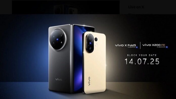Vivo to launch X Fold 5, X200 FE series next week in India - Deccan Herald