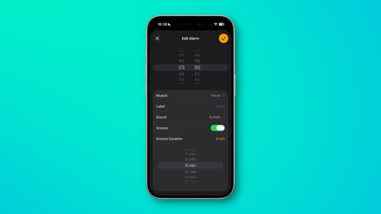 iOS 26: Customize iPhone Alarm Snooze Duration (Finally!)