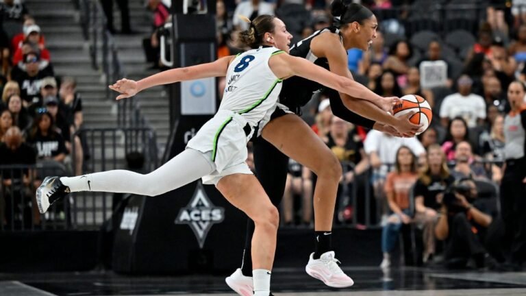 The WNBA Defensive Player of the Year award for this season has been given to two players: A'ja Wilson of the Las Vegas Aces and Alanna Smith of the Minnesota Lynx. This is a rare instance of the award being shared between two players, acknowledging their outstanding defensive performances throughout the season. What would you like to know about their achievements or the WNBA season in general?