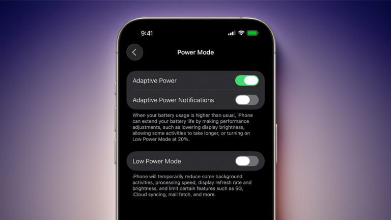 iPhone 17 Series Ships With iOS 26's Adaptive Power Mode Enabled by Default
