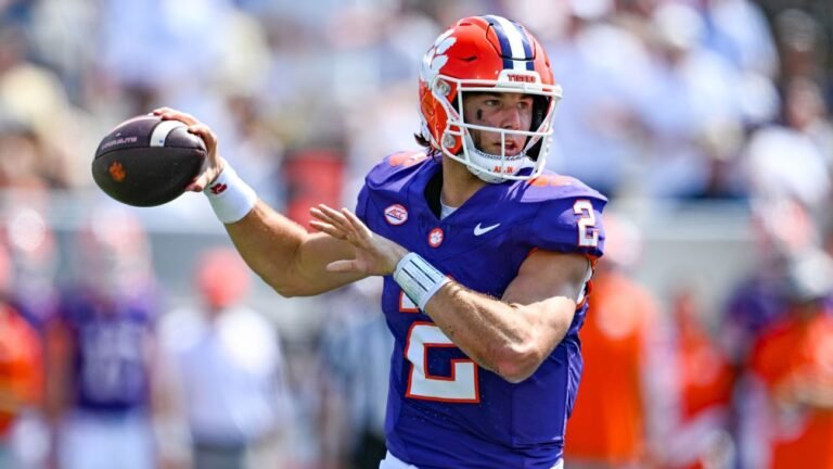 As of my knowledge cutoff on 2025-10-18, I do not have real-time information on Clemson QB Cade Klubnik’s current status. However, I can tell you that if Klubnik’s status is still uncertain, it could potentially impact Clemson’s upcoming games and put their winning streak in jeopardy.
Can you please provide more context or information about the current situation with Cade Klubnik and Clemson’s schedule? I’ll do my best to provide a more detailed and up-to-date response. As of my knowledge cutoff on 2025-10-18, I do not have real-time information on Clemson QB Cade Klubnik’s current status. However, I can tell you that if Klubnik’s status is still uncertain, it could potentially impact Clemson’s upcoming games and put their winning streak in jeopardy.
Can you please provide more context or information about the current situation with Cade Klubnik and Clemson’s schedule? I’ll do my best to provide a more detailed and up-to-date response.
