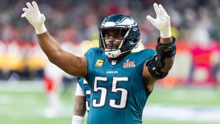 It seems like Brandon Graham, the veteran defensive end, is returning to the Philadelphia Eagles for what he considers an opportunity of a lifetime. As a key player in the Eagles' Super Bowl LII championship team, Graham has a long history with the franchise and has been a consistent contributor to their defensive line.

What would you like to know about Brandon Graham's return to the Eagles? Are you looking for information on his contract, his expected role on the team, or something else?