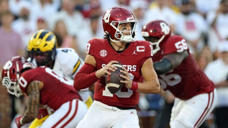 It seems like you're providing an update on the status of Oklahoma quarterback John Mateer. Being upgraded to "probable" typically means that he is likely to play in an upcoming game, having recovered sufficiently from an injury or illness that had previously made his participation uncertain.

If you're looking for more information on John Mateer's situation or the implications of his status for Oklahoma's team, I'd be happy to help with that. However, without more context or details about the current season, schedule, or specific injuries, it's challenging to provide a more nuanced analysis.

Could you provide more context or specify what you're looking for? Are you interested in learning more about John Mateer's career, Oklahoma's football team, or perhaps how injuries impact team performance?