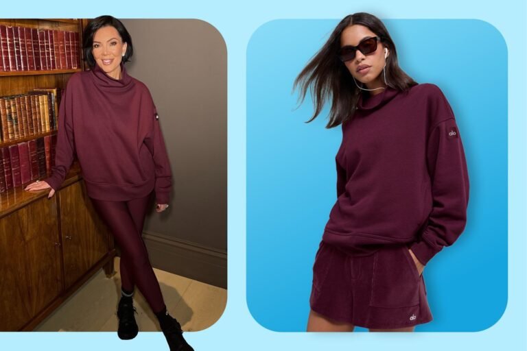 Kris Jenner was spotted wearing an outfit from Alo Yoga, specifically a burgundy-colored ensemble, with prices starting at $32. It appears that Kris Jenner is a fan of the affordable and stylish activewear brand. Alo Yoga is known for its comfortable and fashionable clothing, and it's no surprise that a celebrity like Kris Jenner would be seen wearing their products. The fact that the outfit is available for as low as $32 makes it accessible to a wide range of people, not just celebrities. Would you like to know more about Alo Yoga or Kris Jenner's style?