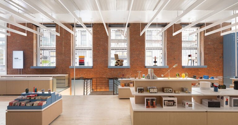 The MoMA Design Store renovation is a notable project, particularly with its theme of celebrating the messiness of old New York. This approach is intriguing, as it seems to embrace the chaotic and eclectic nature of the city's past, rather than opting for a more sanitized or modern aesthetic.

The idea of celebrating messiness in design is a fascinating concept, as it often goes against traditional notions of cleanliness and minimalism. By embracing the imperfections and unpredictability of old New York, the MoMA Design Store renovation may be seen as a commentary on the city's rich history and cultural heritage.

Some possible design elements that might be incorporated into the renovation to reflect this theme could include:

* Exposed brick or concrete walls, which add a sense of industrial grittiness to the space
* Vintage or repurposed materials, such as old signage, furniture, or decorative elements, which can add a sense of nostalgia and character to the store
* Unconventional display systems or shelving units, which can create a sense of visual interest and chaos
* Bold, bright colors or eclectic patterns, which can add to the sense of energy and messiness

It would be interesting to know more about the specific design decisions and elements that were incorporated into the MoMA Design Store renovation to celebrate the messiness of old New York. What specific aspects of the city's past did the designers aim to capture, and how did they balance the desire to celebrate messiness with the need to create a functional and cohesive retail space?