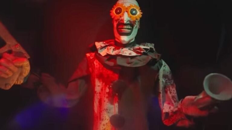 The article you're referring to seems to be discussing the 'Terrifier' haunted house at Universal. 'Terrifier' is a horror movie franchise that features a terrifying killer clown named Art the Clown. 

From what I can gather, the haunted house is likely to be a very frightening and intense experience, with many gore-filled scenes and terrifying characters. The fact that it's based on a movie franchise known for its graphic violence and disturbing imagery suggests that the haunted house will be quite bloody and gross, as you put it.

If you're a fan of horror movies and haunted houses, this might be right up your alley. However, if you're easily disturbed or squeamish, you might want to steer clear of this particular attraction. 

Can you tell me more about what you're looking for? Are you interested in learning more about the 'Terrifier' haunted house, or is there something else I can help you with?